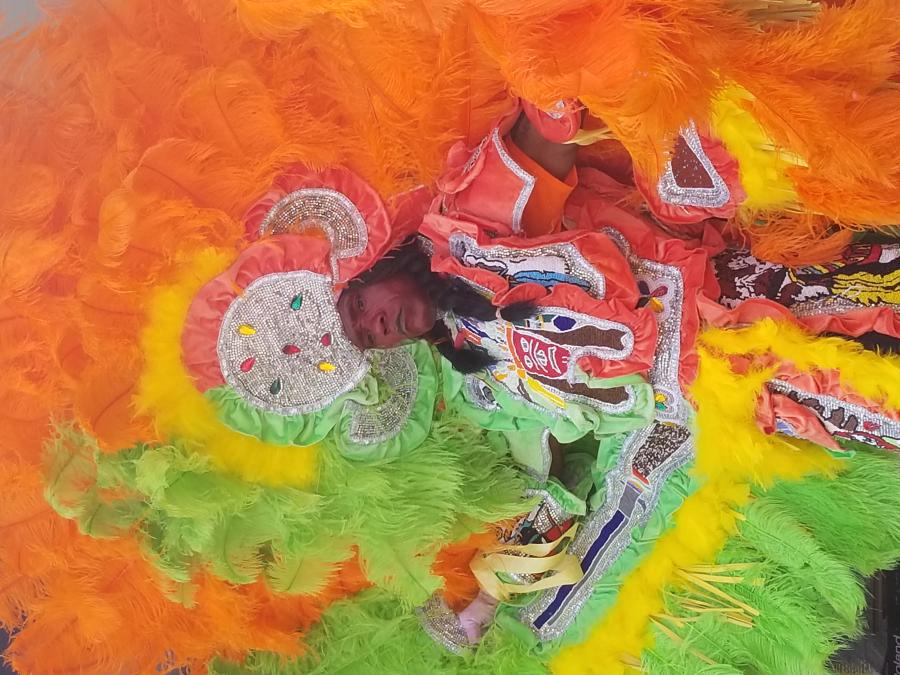 Mardi Gras Indian in New Orleans, LA