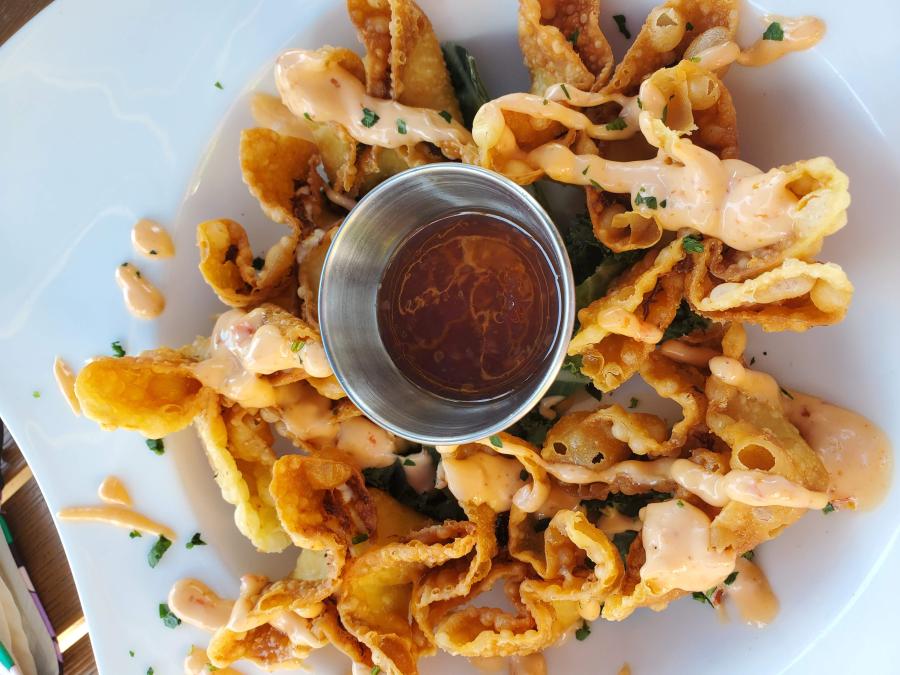 A plate of chicken cracklins
