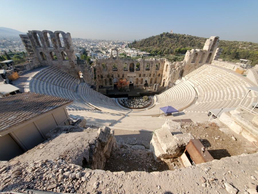 Scenery at the Acropolis in Athens Greece