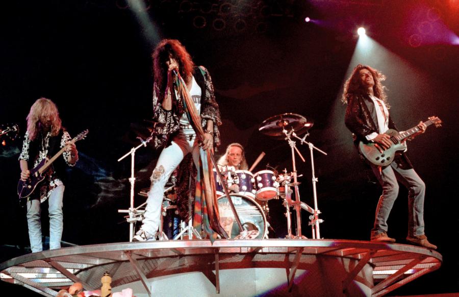 Aerosmith live performance. Tinley Park, IL