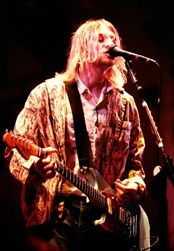 Kurt Cobain of Nirvana. Chicago 1993